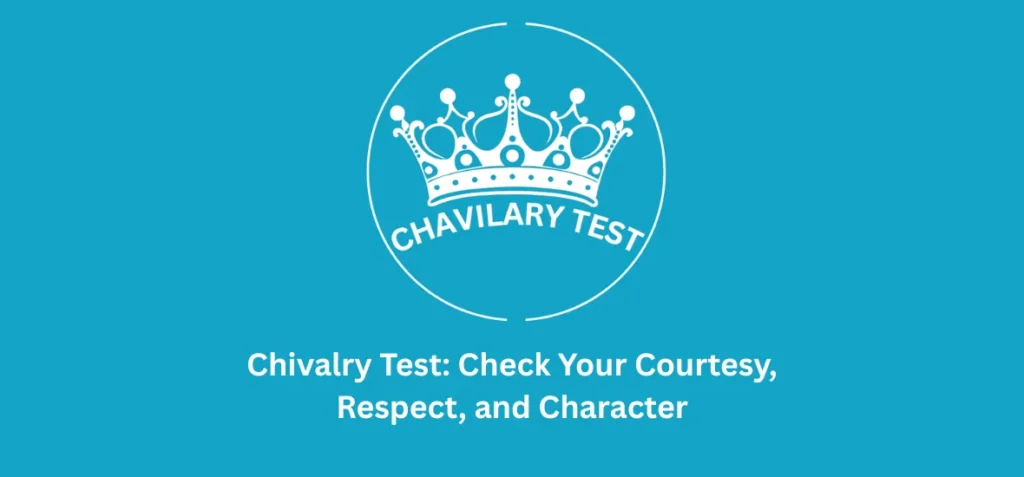 Chivalry test illustration showing a gentleman opening a door and helping others
